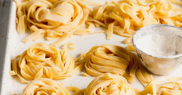 Fideos de huevo sin gluten