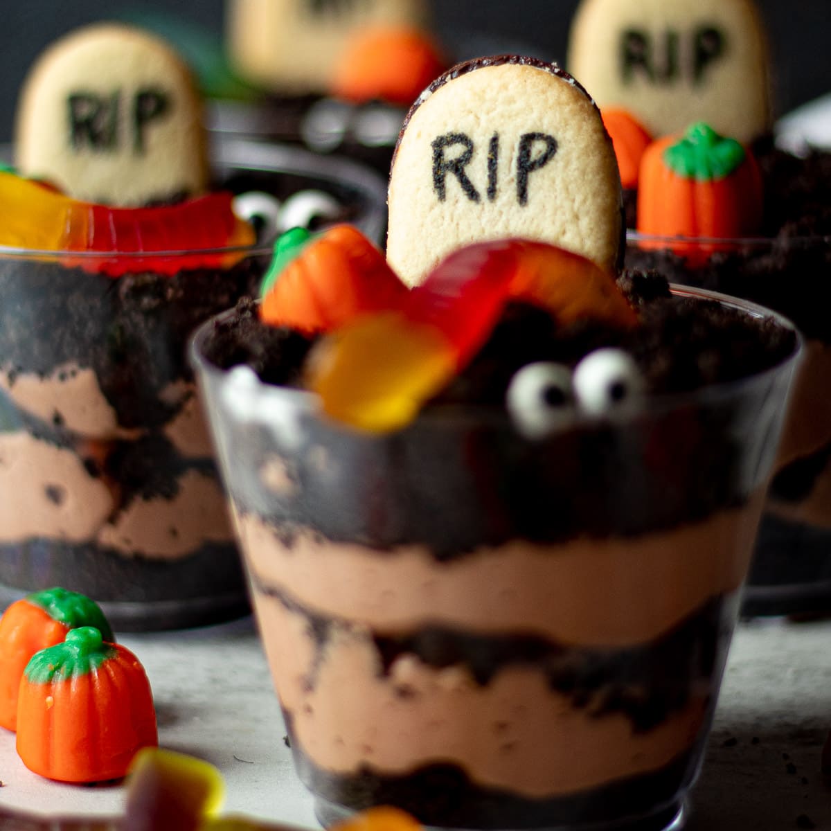 Postres de cementerio Oreo