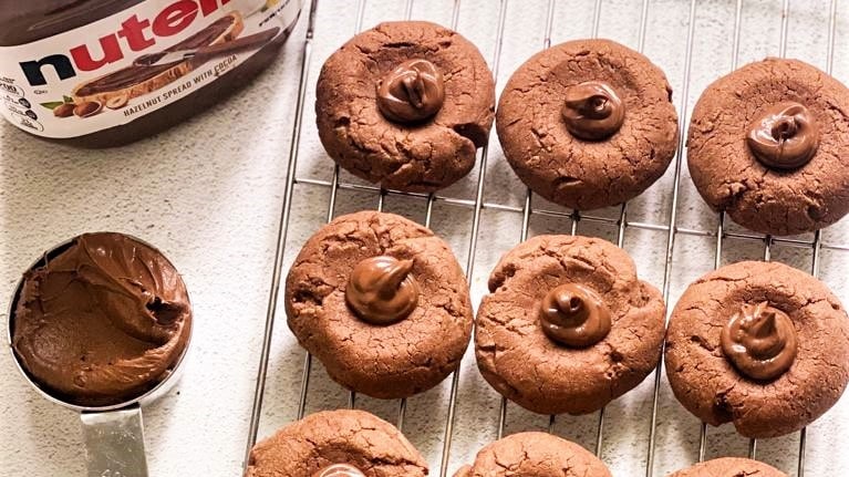 Galletas de Nutella con 3 ingredientes