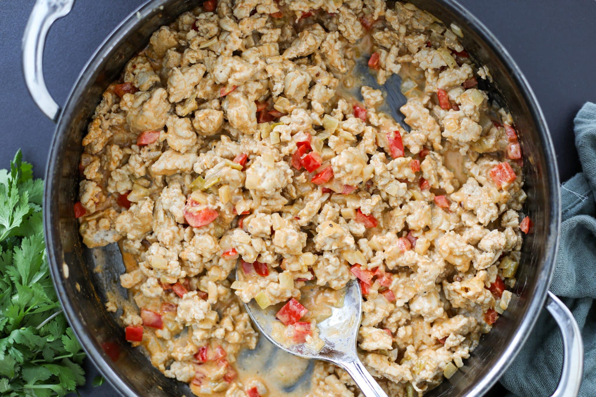 Sartén de Pollo Molido del Suroeste - Comidas Saludables