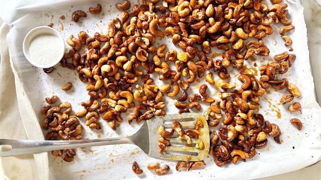 Castañas de Cajú Asadas con Miel