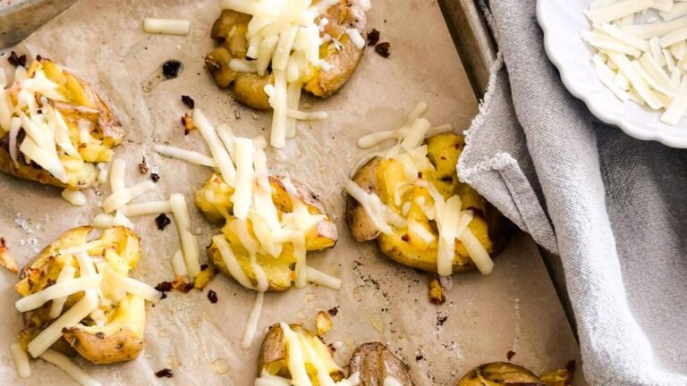 Patatas Aplastadas con Queso