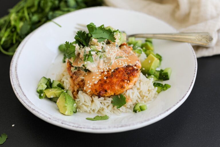 Hamburguesas de Salmón Picante