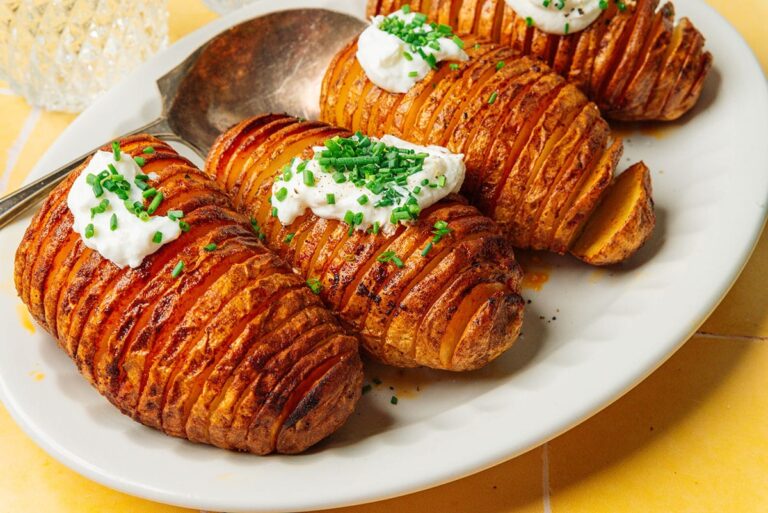 Papas Hasselback en Freidora de Aire