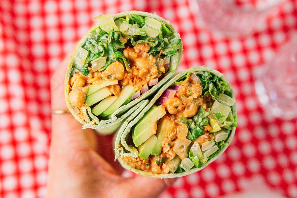 Wraps de Garbanzos Buffalo Machacados