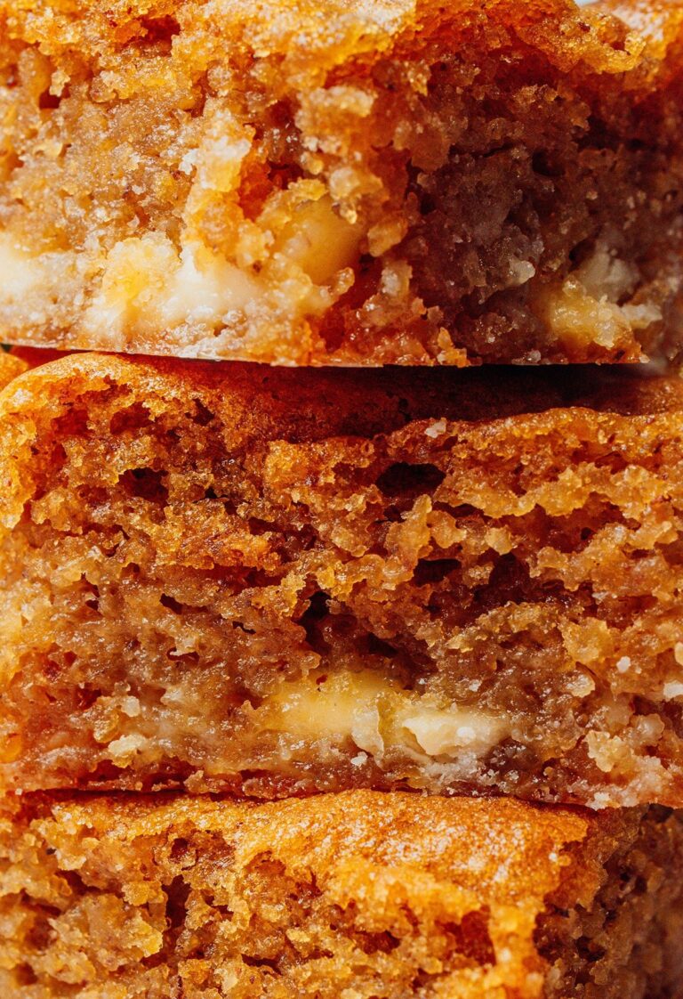 Blondies de Chocolate Blanco con Garbanzos