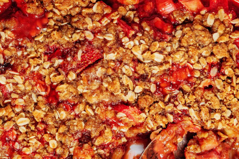 Receta de Crumble de Fresa y Ruibarbo