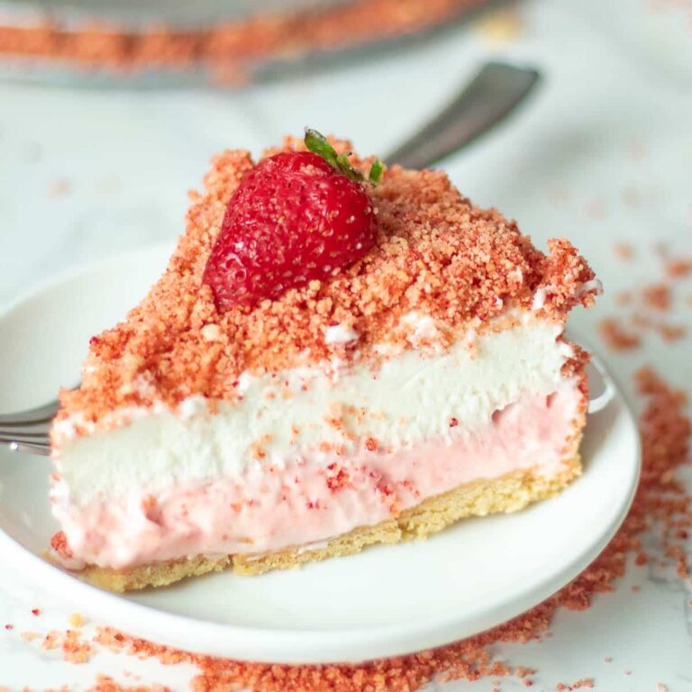 cheesecake de fresa crujiente