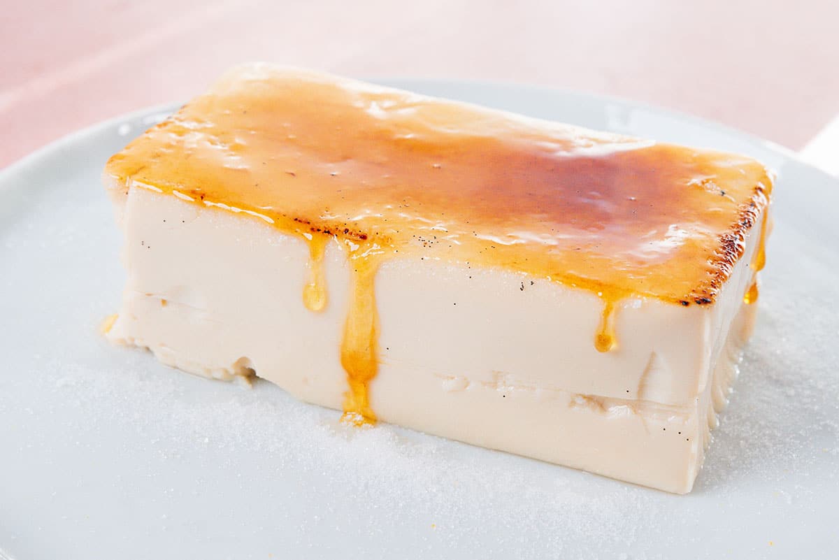Crème Brûlée de Tofu con Vainilla (¡Sin Mezclar!)