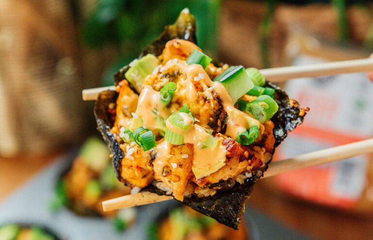 Tazas de Sushi Vegano al Horno