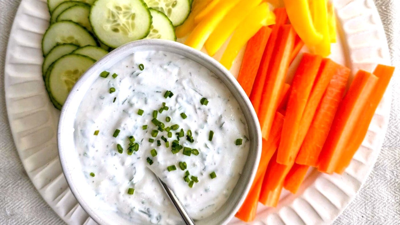 Dip de Requesón Ranch Fácil