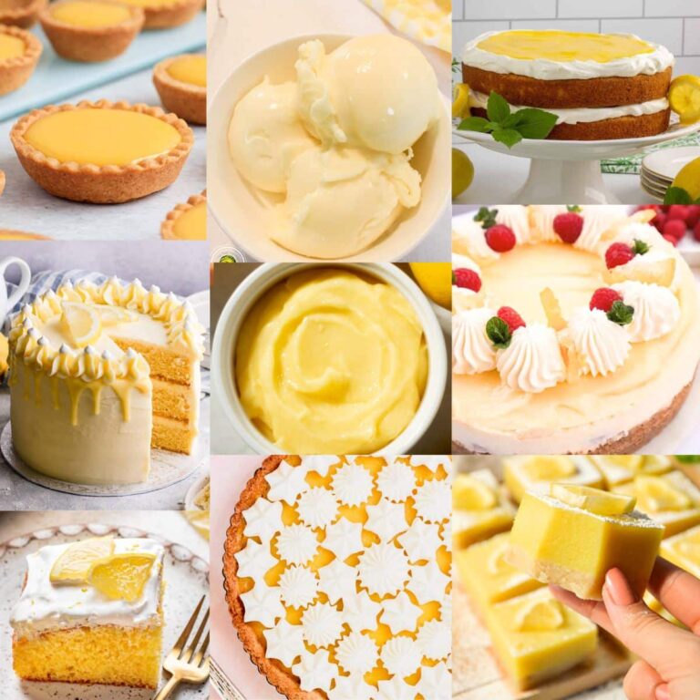 Pasteles con cuajada de limón