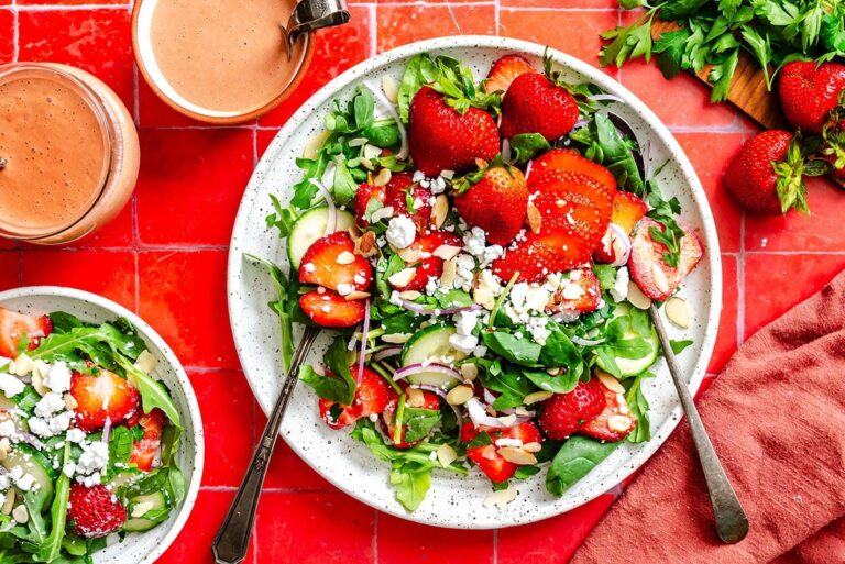 Ensalada de Fresa y Rúcula