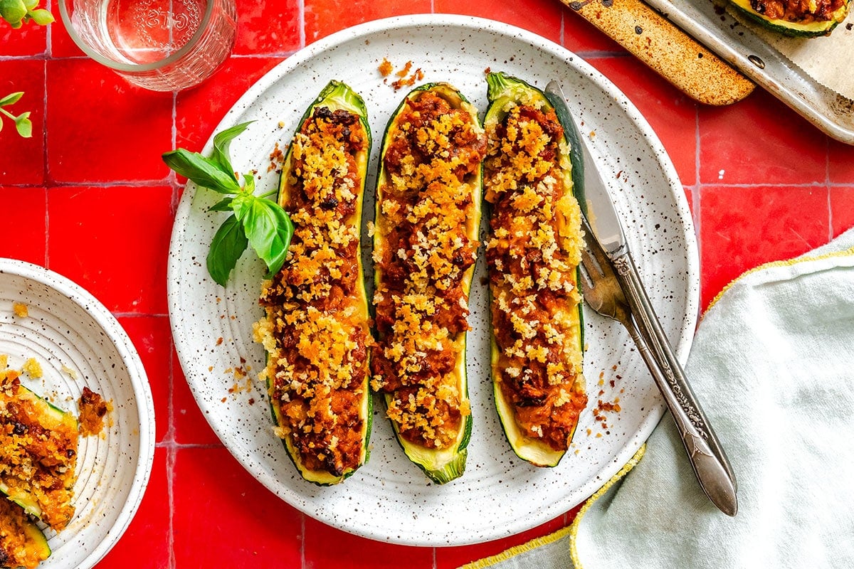 Calabacines Rellenos Vegetarianos