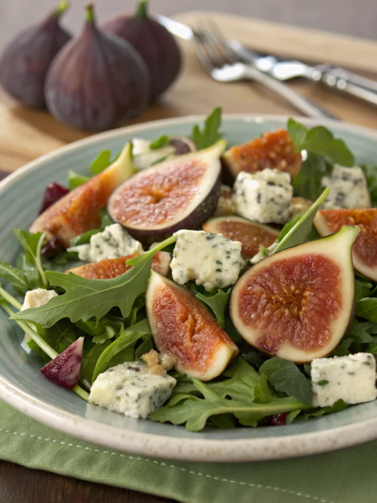 Ensalada Picada con higos y Queso Azul