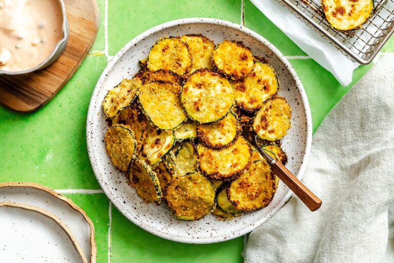 Chips de Calabacín Crujientes en Freidora de Aire