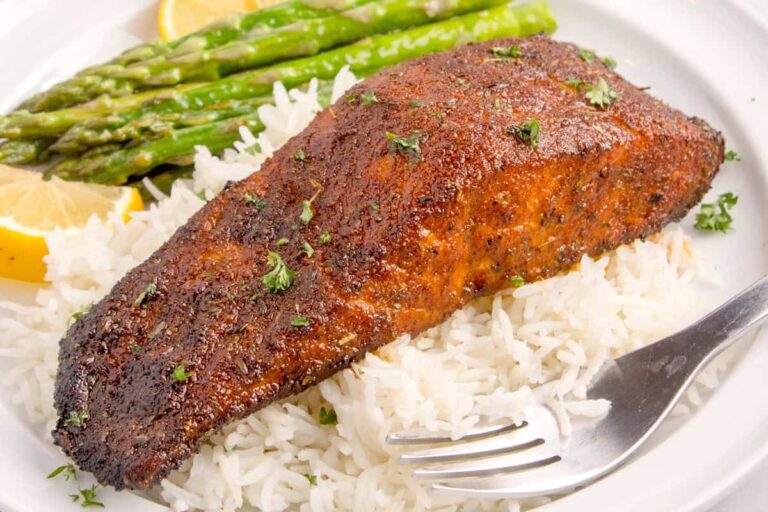 Salmón Negro Asado en Freidora de Aire