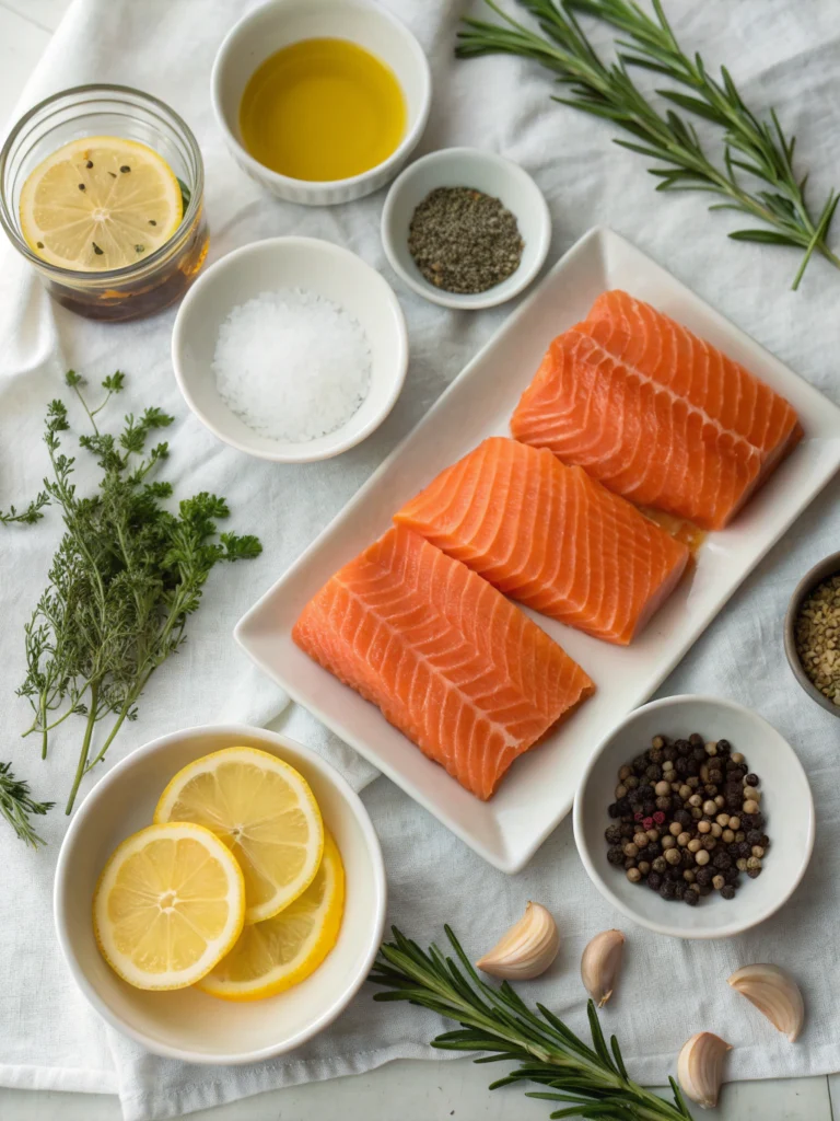 ingredientes de Salmón al Horno