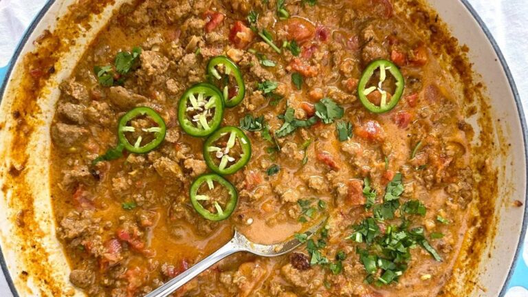 Curry de Cordero Molido con Leche de Coco